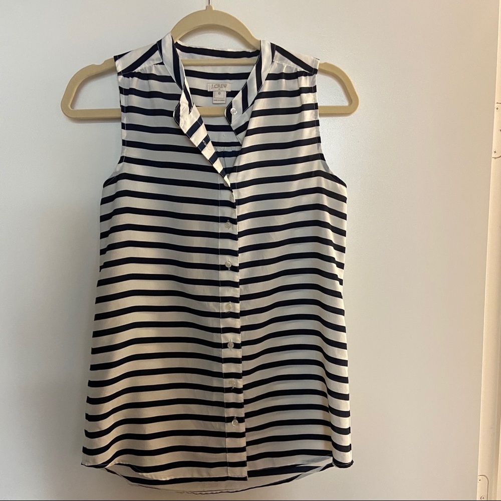 Jcrew striped blouse